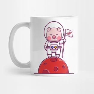 Cute Pig Astronaut Mug